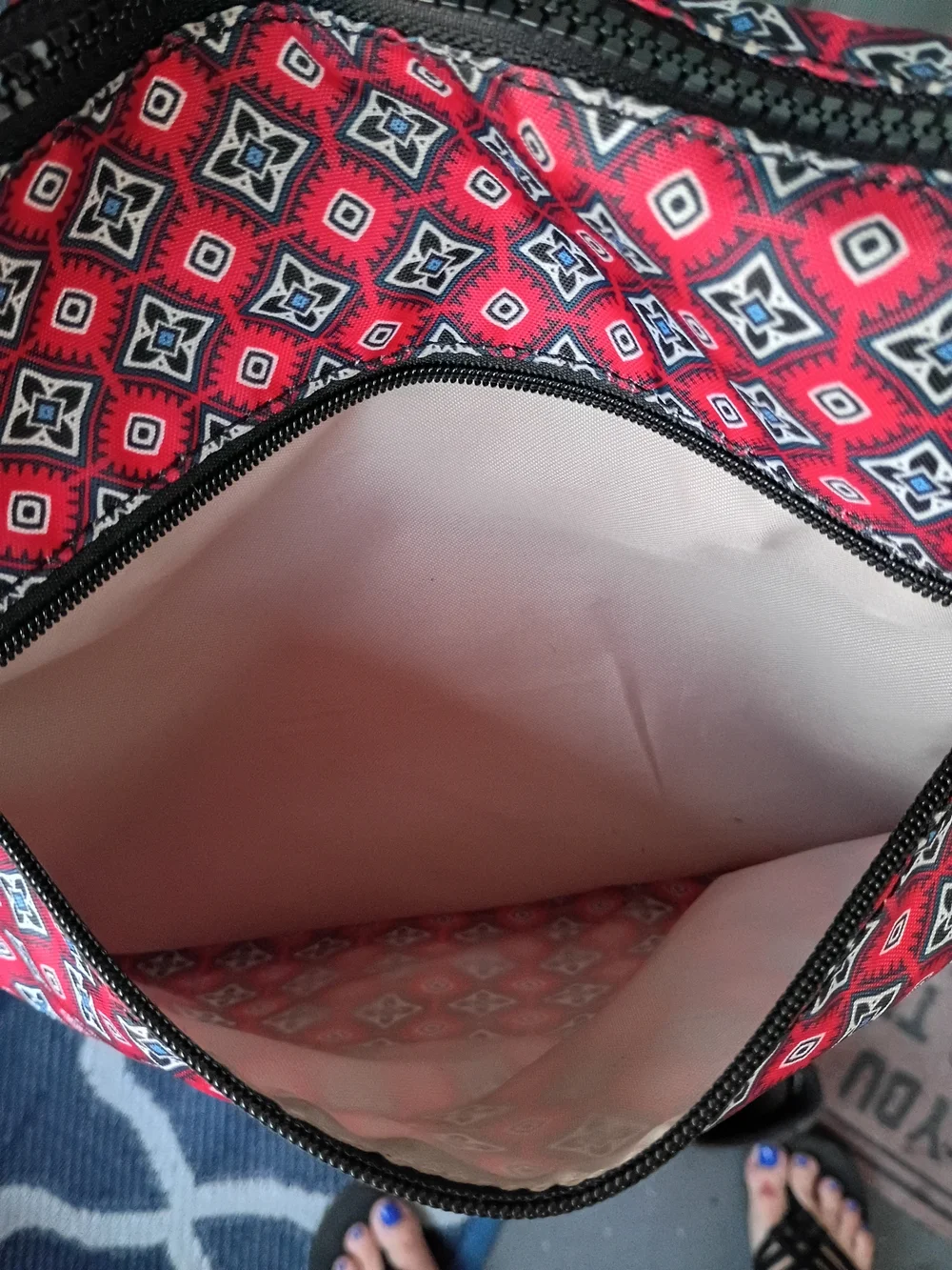 Kipling Jaime crossbody shoulder bag in the red mystical medallion